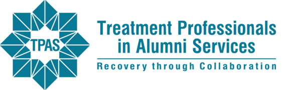 Treatment Professionals in Alumni Services (TPAS) logo in teal.