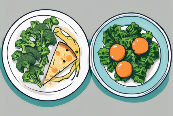 Two distinct plates of food