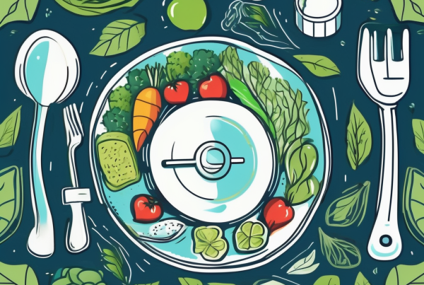 A safe with a key and various healthy food items inside